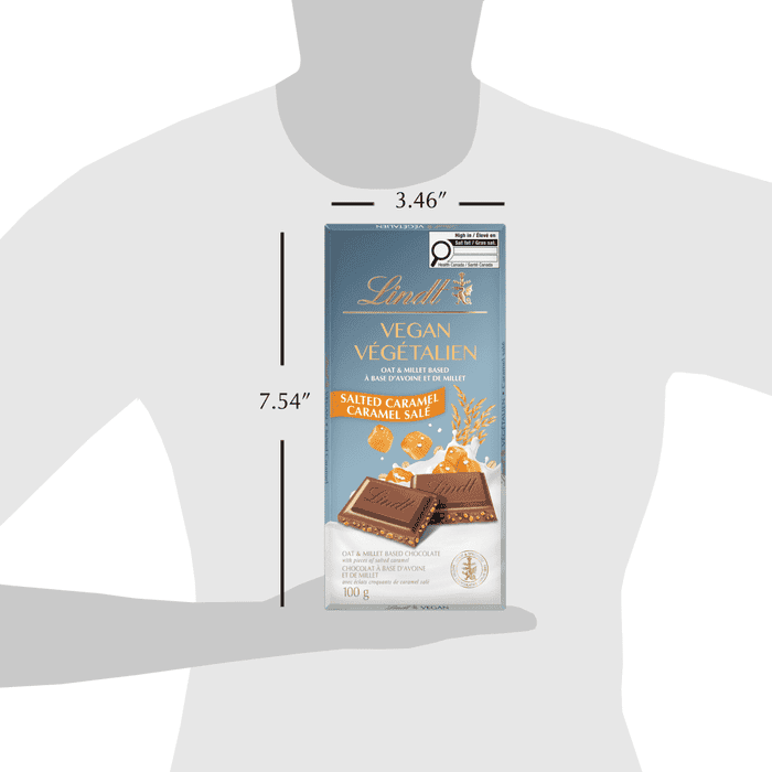 Lindt Vegan Salted Caramel Chocolate Bar, 100g