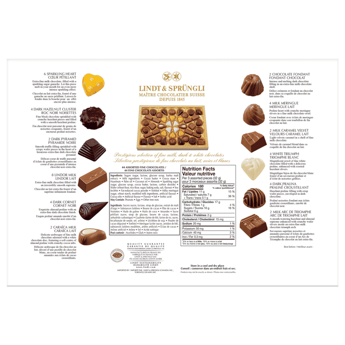 Lindt Champs-Élysées Assorted Chocolate Box, 468g