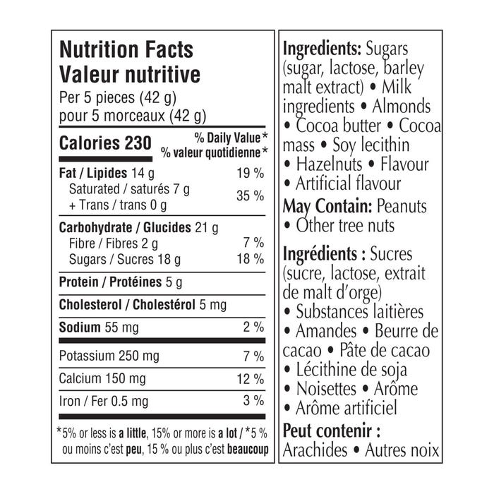 Lindt SWISS CLASSIC Milk Chocolate Almond Butter Bar, 100g