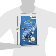 Lindt LINDOR Cookies & Cream Flavour White Chocolate Truffles Bag, 150g