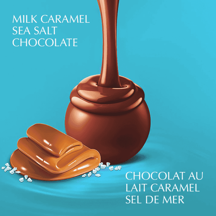 Lindt LINDOR Milk Caramel Sea Salt Chocolate Truffles Bag, 150g