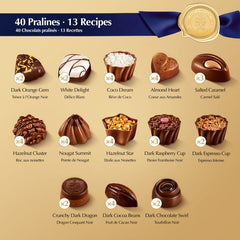 Lindt SWISS LUXURY SELECTION Assorted Chocolate Pralines Gift Box, 410g