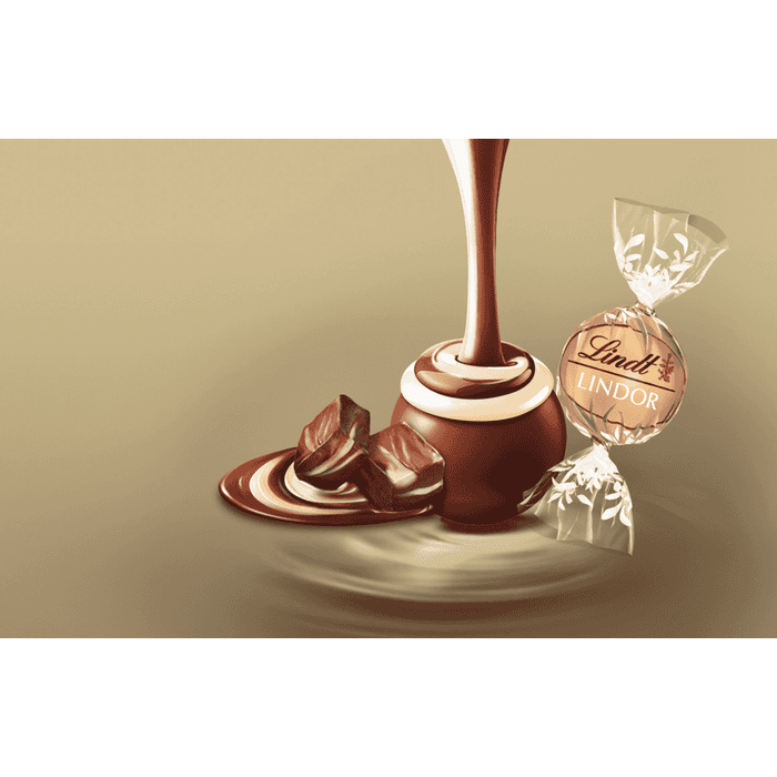 Lindt LINDOR Fudge Swirl Chocolate Truffles Bag, 150g