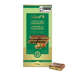 Lindt Dubai Style Chocolate Bar, 150g
