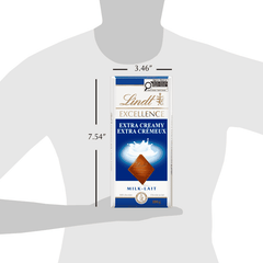Lindt EXCELLENCE Extra Creamy Milk Chocolate Bar, 100g