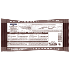 GHIRARDELLI 60% Cacao Bittersweet Chocolate Baking Chips Bag, 250g