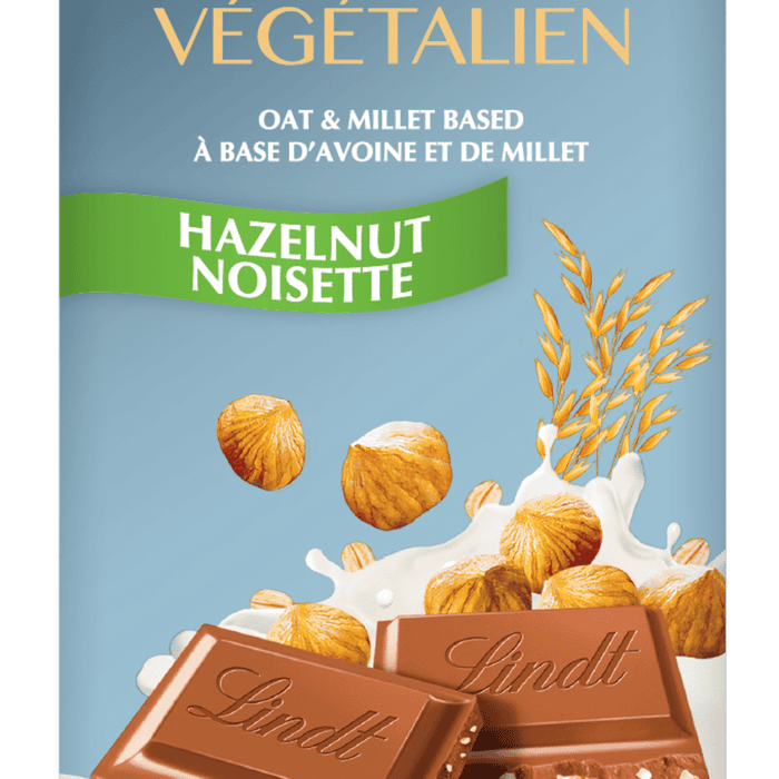Lindt Vegan Hazelnut Chocolate Bar, 100g
