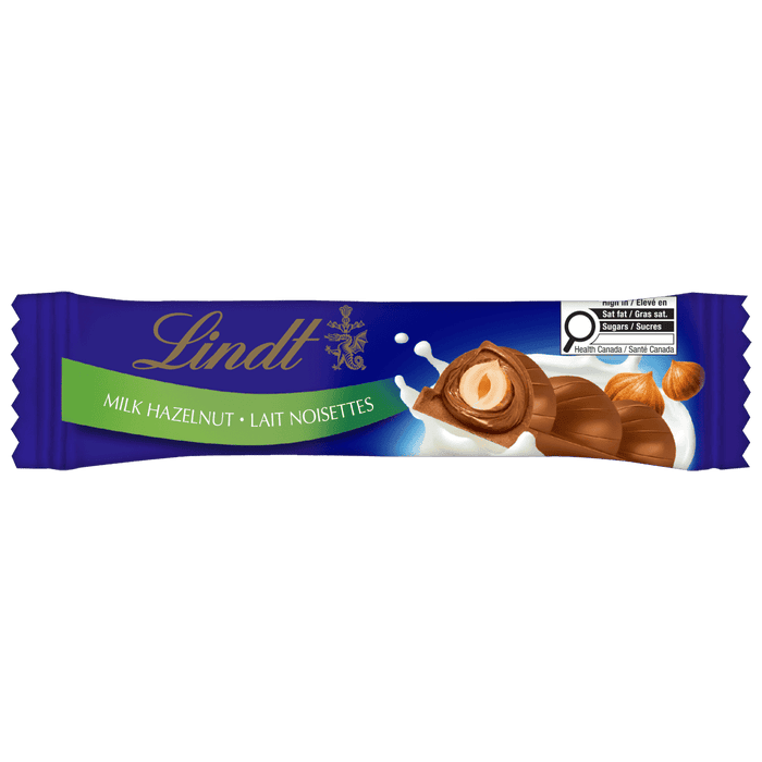 Lindt SWISS CLASSIC Milk Whole Hazelnut Chocolate Stick Case Pack 18 x 35g