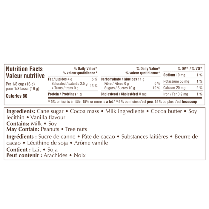 GHIRARDELLI Milk Chocolate Baking Chips Bag, 326g