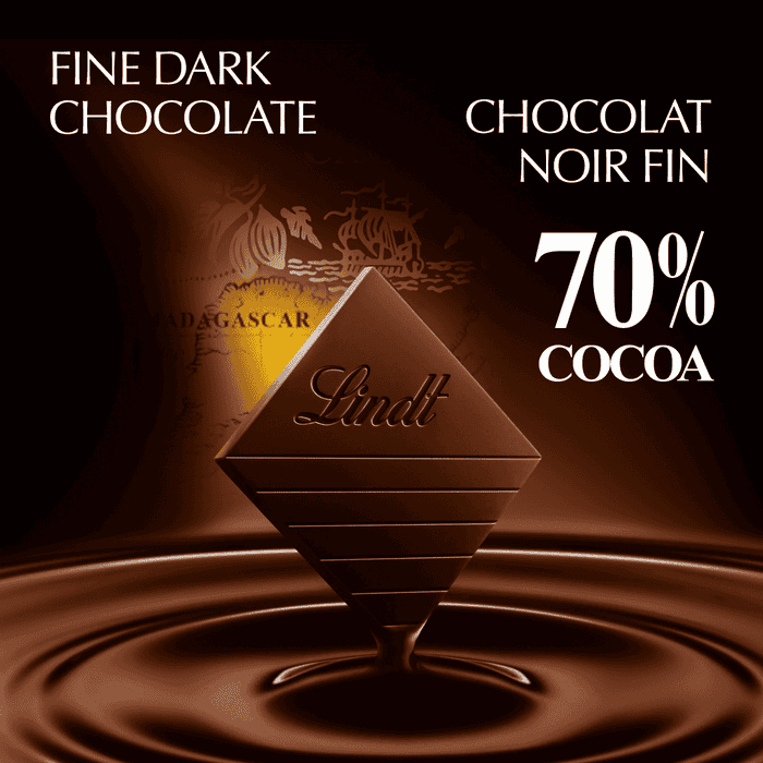 Lindt EXCELLENCE Madagascar 70% Cacao Dark Chocolate Bar, 100g