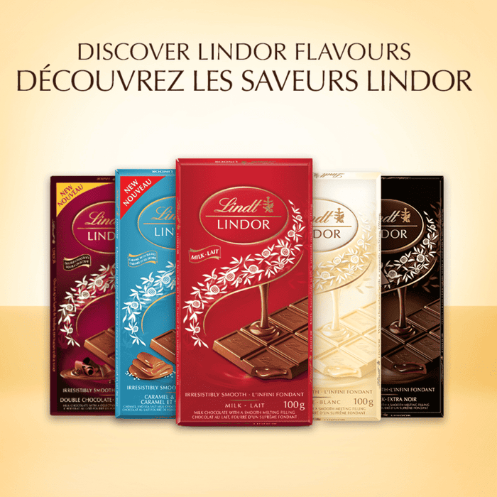 Lindt LINDOR White Chocolate Bar, 100g