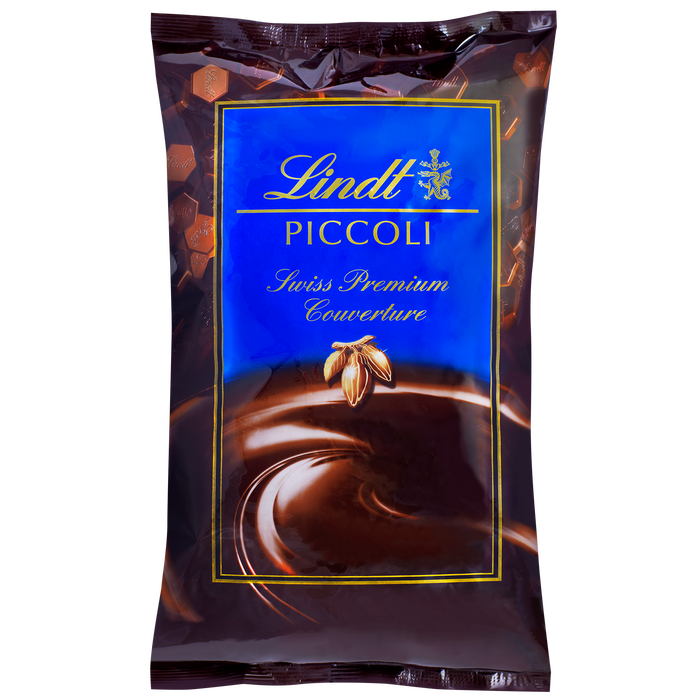 Lindt PICCOLI Swiss Premium Couverture Dark Chocolate Bag, 2.5kg