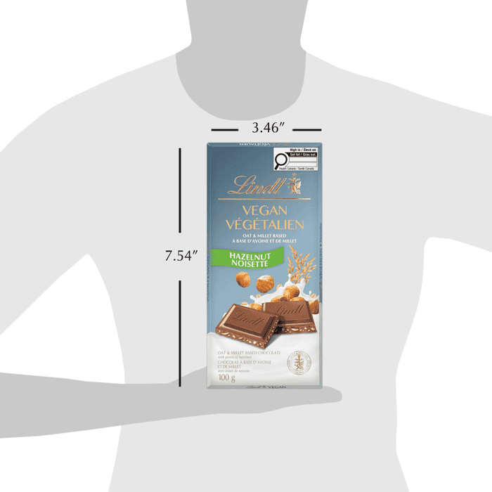 Lindt Vegan Hazelnut Chocolate Bar, 100g