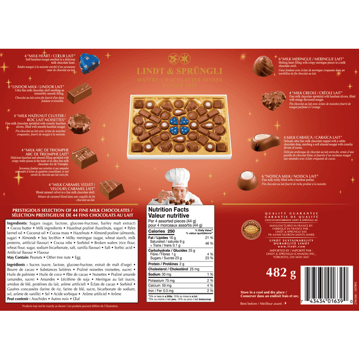 Lindt Champs-Élysées Milk Chocolate Box, 482G