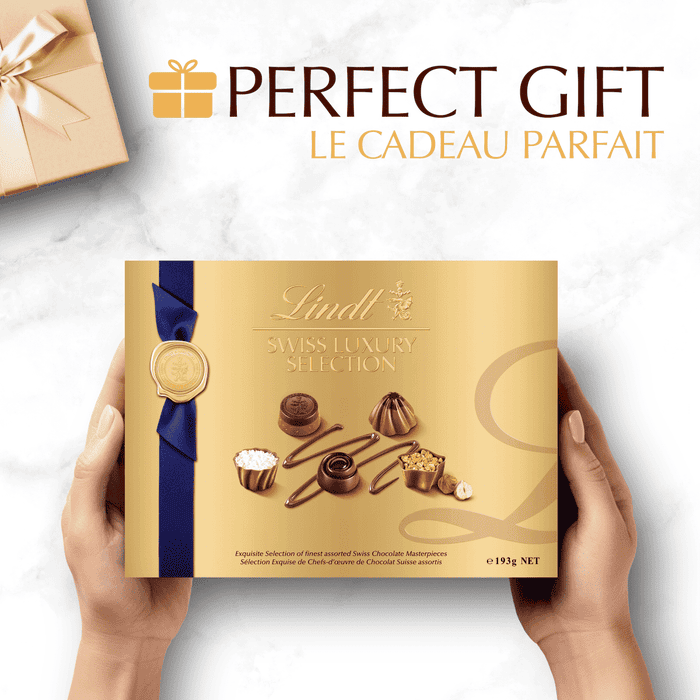 Lindt SWISS LUXURY SELECTION Assorted Chocolate Pralines Gift Box, 193g