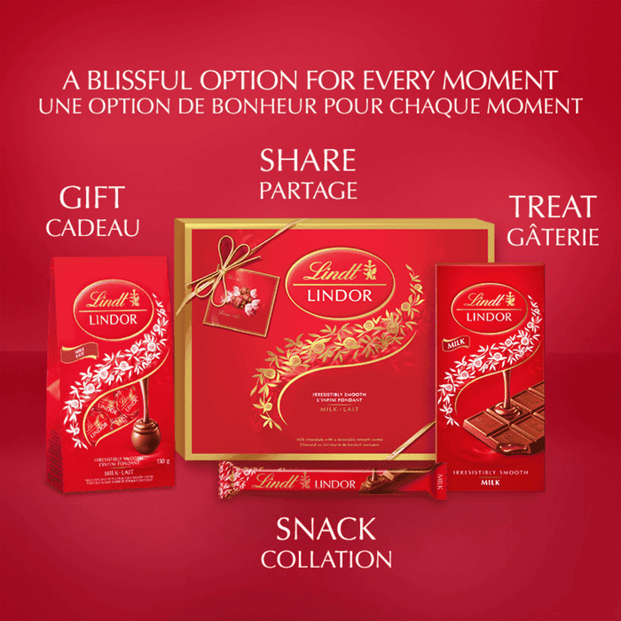 Lindt LINDOR Prestige Milk Chocolate Truffles Gift Box, 250g