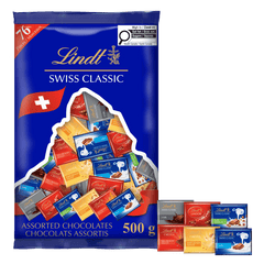 Lindt SWISS CLASSIC Assorted Mini Chocolates Bag, 500g