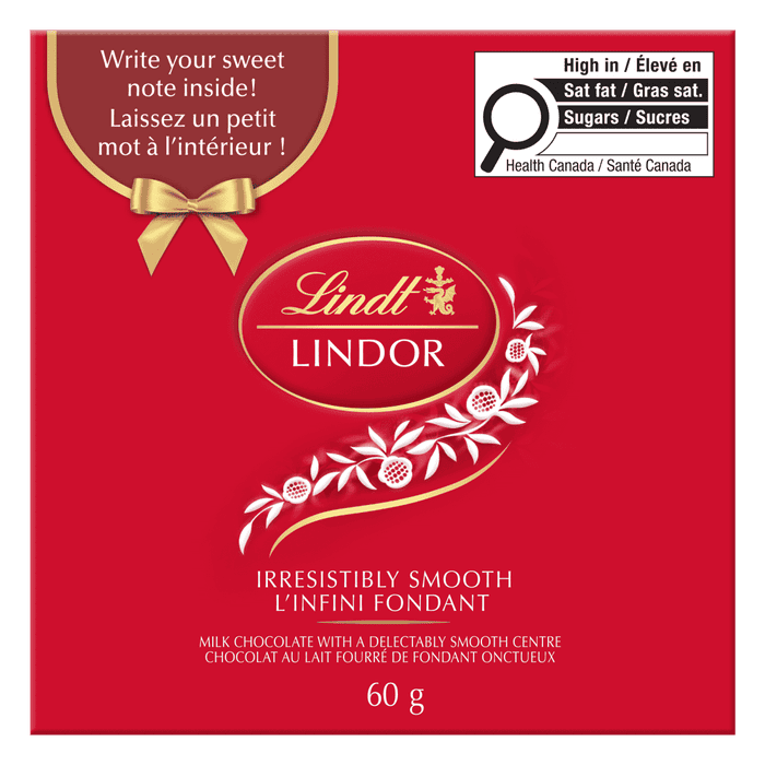 Lindt LINDOR Milk Chocolate Sweet Wishes Gift Box, 60g