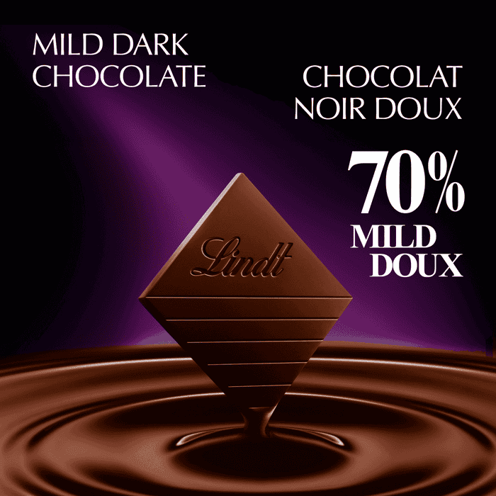 Lindt EXCELLENCE Mild 70% Dark Chocolate Bar, 100g