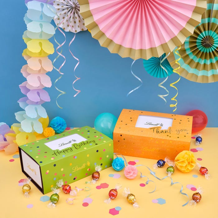 LINDOR Thank You Gift Box with 100 Pick & Mix Truffles
