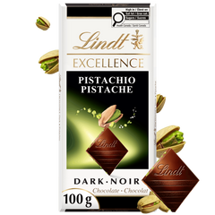 Lindt EXCELLENCE Pistachio Dark Chocolate Bar, 100g