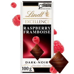 Lindt EXCELLENCE Raspberry Dark Chocolate Bar, 100g