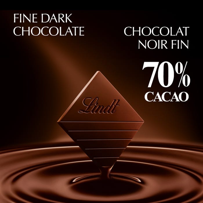 Lindt EXCELLENCE 70% Cacao Dark Chocolate Bar, 100g