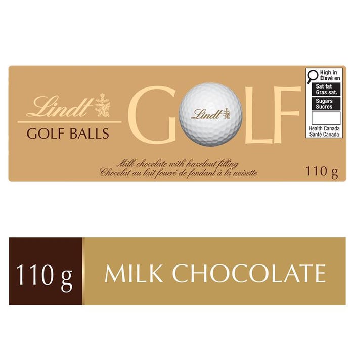 Lindt Milk Chocolate Golf Balls, 3-Pack, 110g