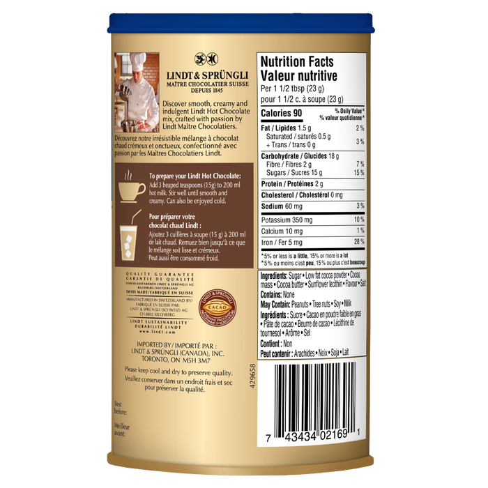 Lindt Premium Hot Chocolate Mix, 300g