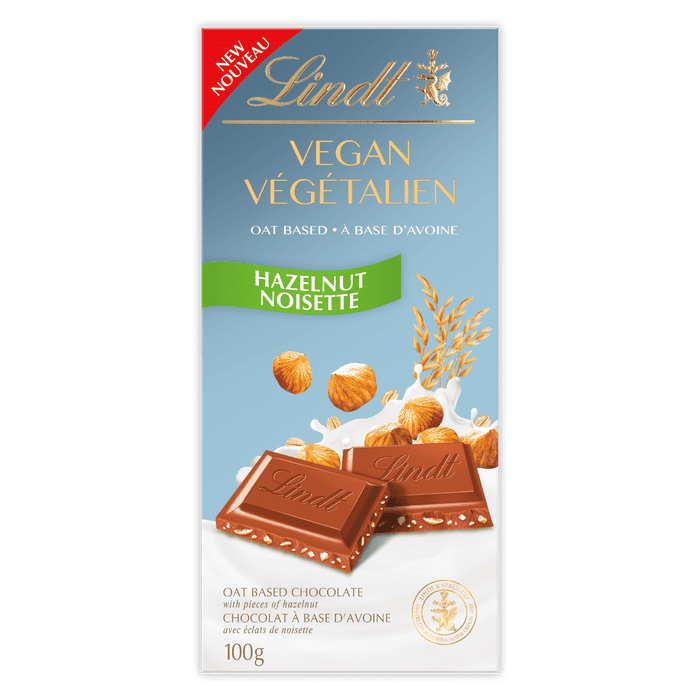 Lindt Vegan Hazelnut Chocolate Bar, 100g