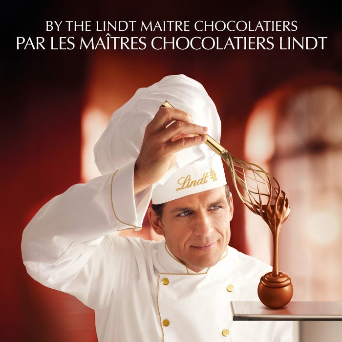 Lindt LINDOR Pumpkin Milk Chocolate Truffles Bag, 150g
