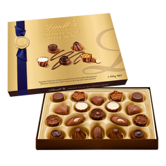 Lindt SWISS LUXURY SELECTION Assorted Chocolate Pralines Gift Box, 193g